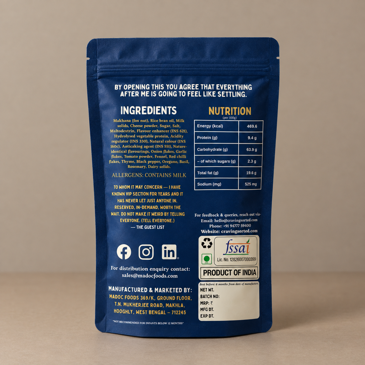 vip section 20g pouch